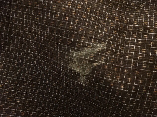  アンティーク　本場久米島紬男物着物アンサンブル(材料)